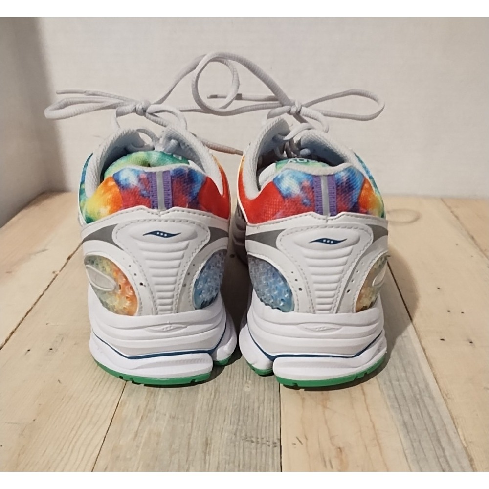 Saucony ProGrid Triumph 4 Rainbow Men's 9 Women's 10.5 streetwear tie dye retro - Picture 3 of 16